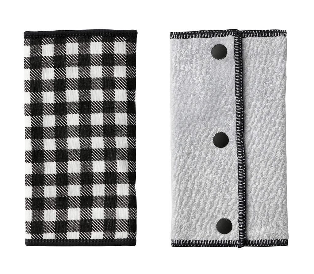 BABYHOPPER BabyHopper Gauze Belt Black and White for 0 Months and Up Cover, Check, CKBH00111,