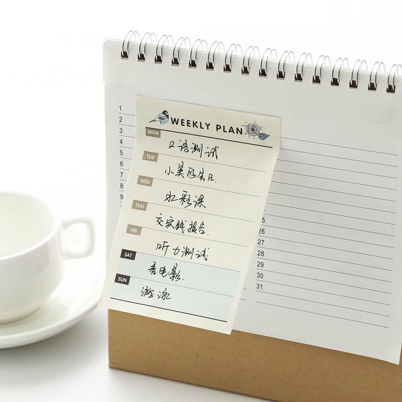 1pcs Kawaii Weekly Monthly Work Planner Book Diary Agenda For Kids Student School Supplies Back To School Back To School