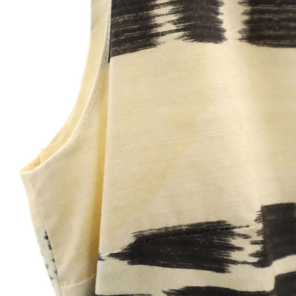 Max Mara Overall Handle No Sleeve One Piece 40 Beige Women Used