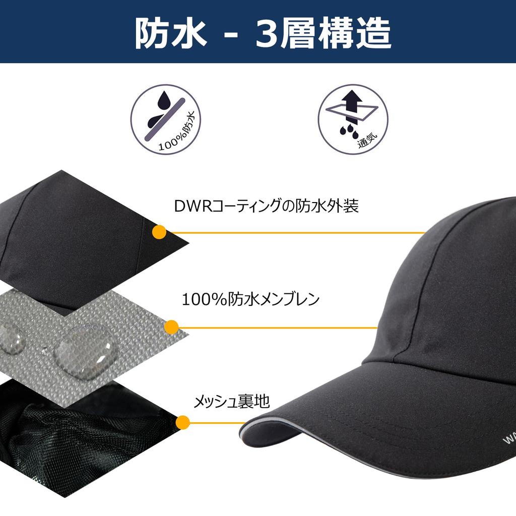 Large Size Cap Baseball Hat Waterproof Men Summer Golf Cycling Summer Running Mountain Climbing Outdoor UV Protection Foldable Fishing UV Hat Rain Hat