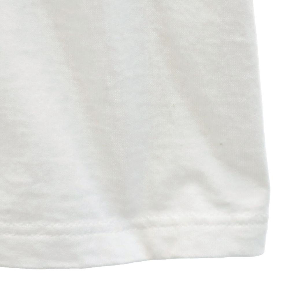 GOUGE 90s Made in USA Old Back print Short sleeve T-shirt L white Men's Used