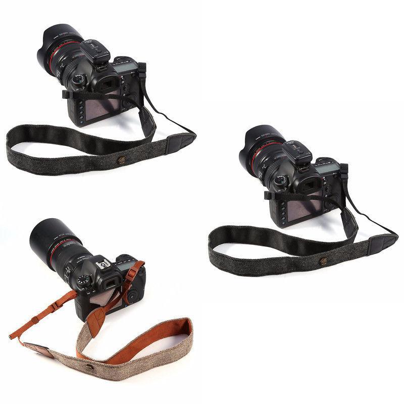 Camera Cotton Shoulder Strap For Dslr Cameras With Adjustable Length For Comfortable Photography