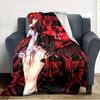 Name Custom Rias Gremory Print Flannel Blanket High Quality Warm Comfortable Cover for All Seasons Perfect for Gifts Home Decor