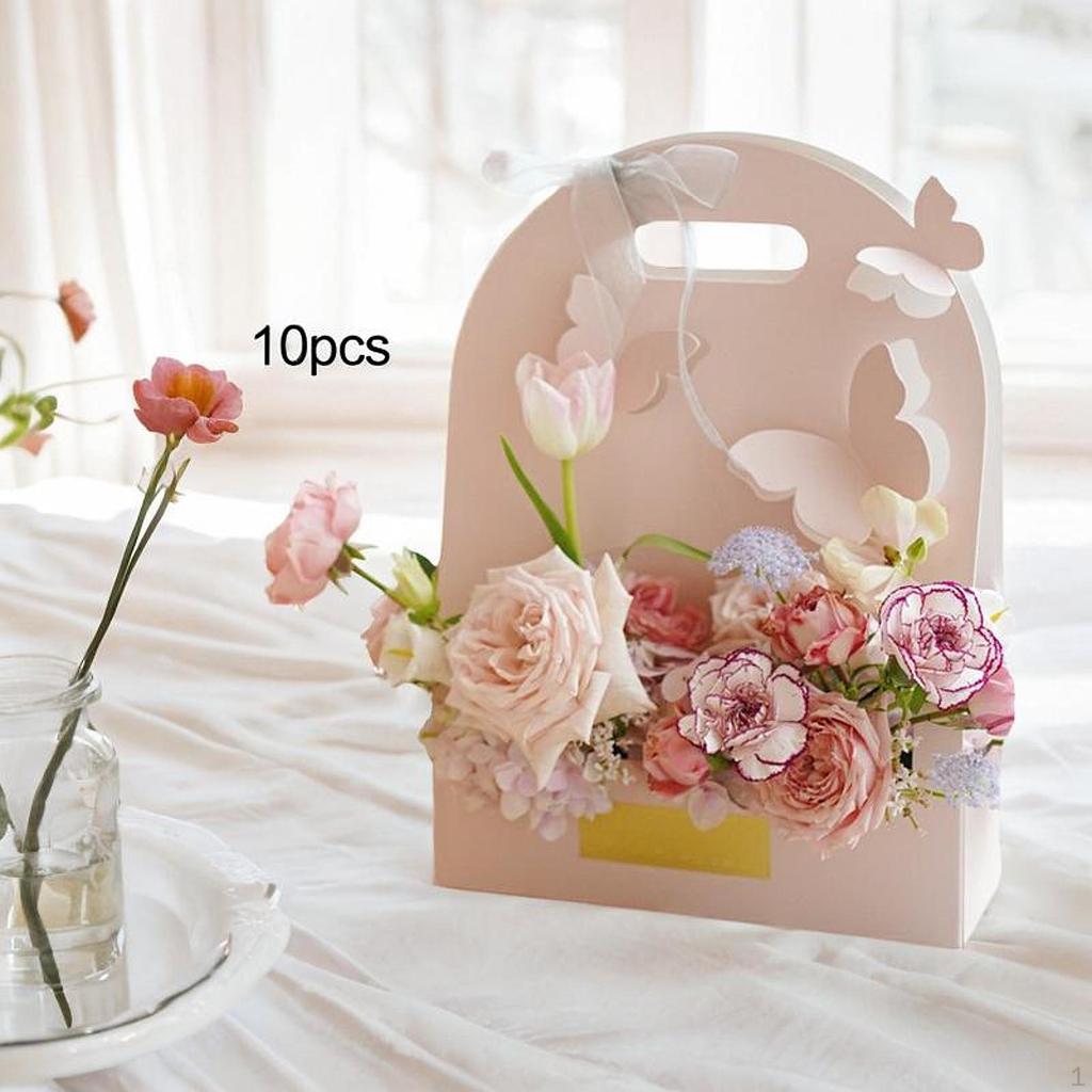 10 Pieces 3D Butterfly Flower Box Paper Versatile Gift Wrap for Graduation