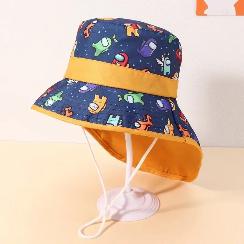 Spring Summer Cotton Baby Sun Hat for Girls Boys Baby Bucket Hat Outdoor Children UV Protection Beach Hat