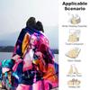 1pc Blanket Kpop Hunter5 Print Design, Lightweight Blanket for Sofa, Bed- Soft &Warm, Gift for All Seasons like Christmas, Halloween