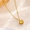 Stainless Steel Love Necklace Clavicle Chain 18K Gold Color Necklace for Women Fashion Summer Style Jewelry Gift