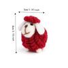 Wool Felt Christmas Sheep Figurine Soft Cartoon Sheep Doll New Mini Sheep Statue  Home Decor