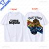 Vintage Washed Tame Impala Pattern Printed TShirt Unisexs Psychedelic Pop Rock Band Unisex Fashion Vintage TShirt