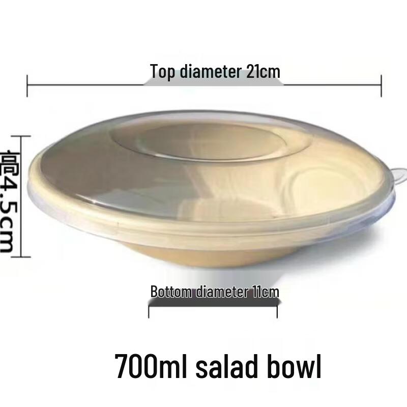 KashiCong Biodegradable Disposable Paper Bowls with Lids