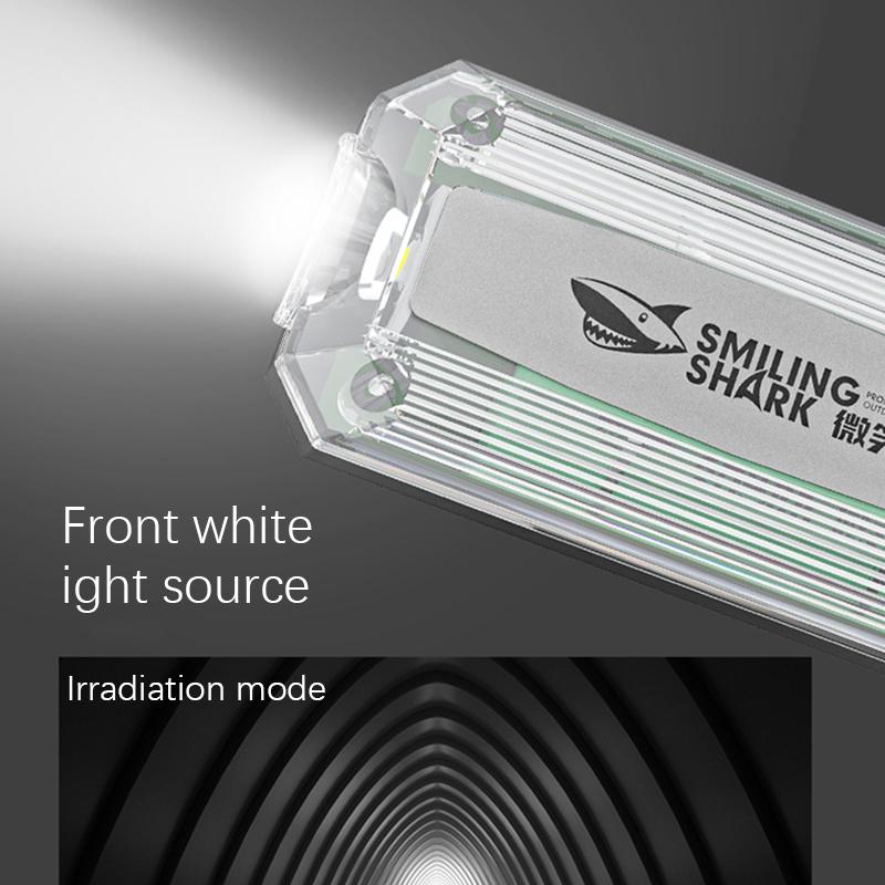 Outdoor Red Blue Strobe Light Police Light Warning Lights Usb Rechargeable Flashlight Shoulder Clip Flashing