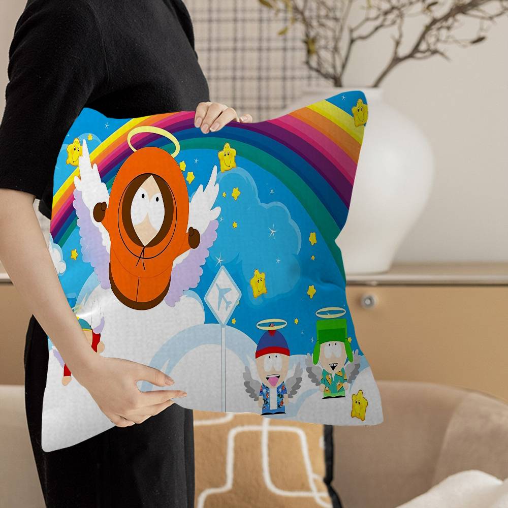 Classic animation SSouth Cartoon Park Cushion Cover Pillowcase Upholstery Sofa Throw Pillow Home Decor Pillowcas