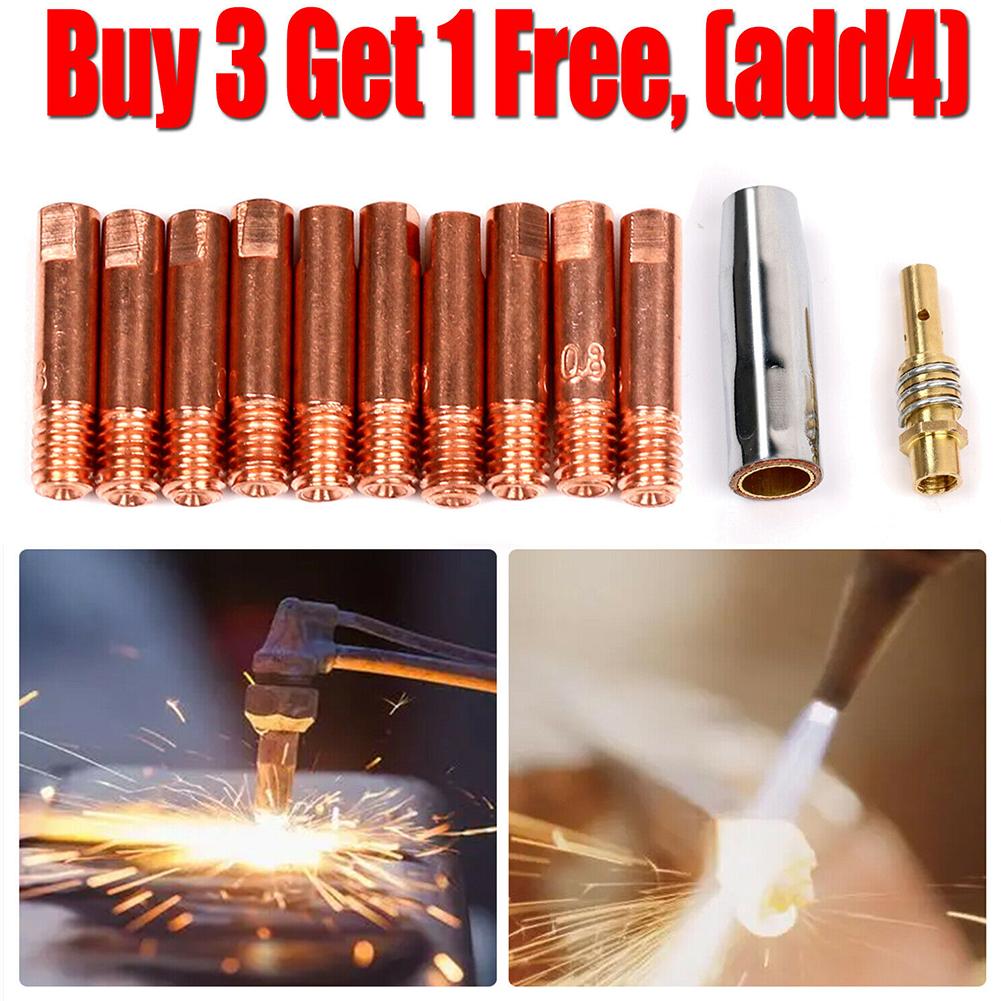 Nozzle Contacts 0.6/0.8/1.0mm 12pcs Accessories Brackets M6x25mm Tip MIG Replace Welding Torch Useful Brand New