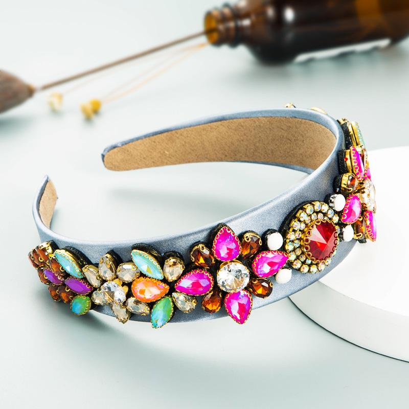 Γυναικεία βαριά βιομηχανία Full Crystal Vintage Baroque Headband Inlaid High Grade γυναικεία κορδέλα μαλλιών