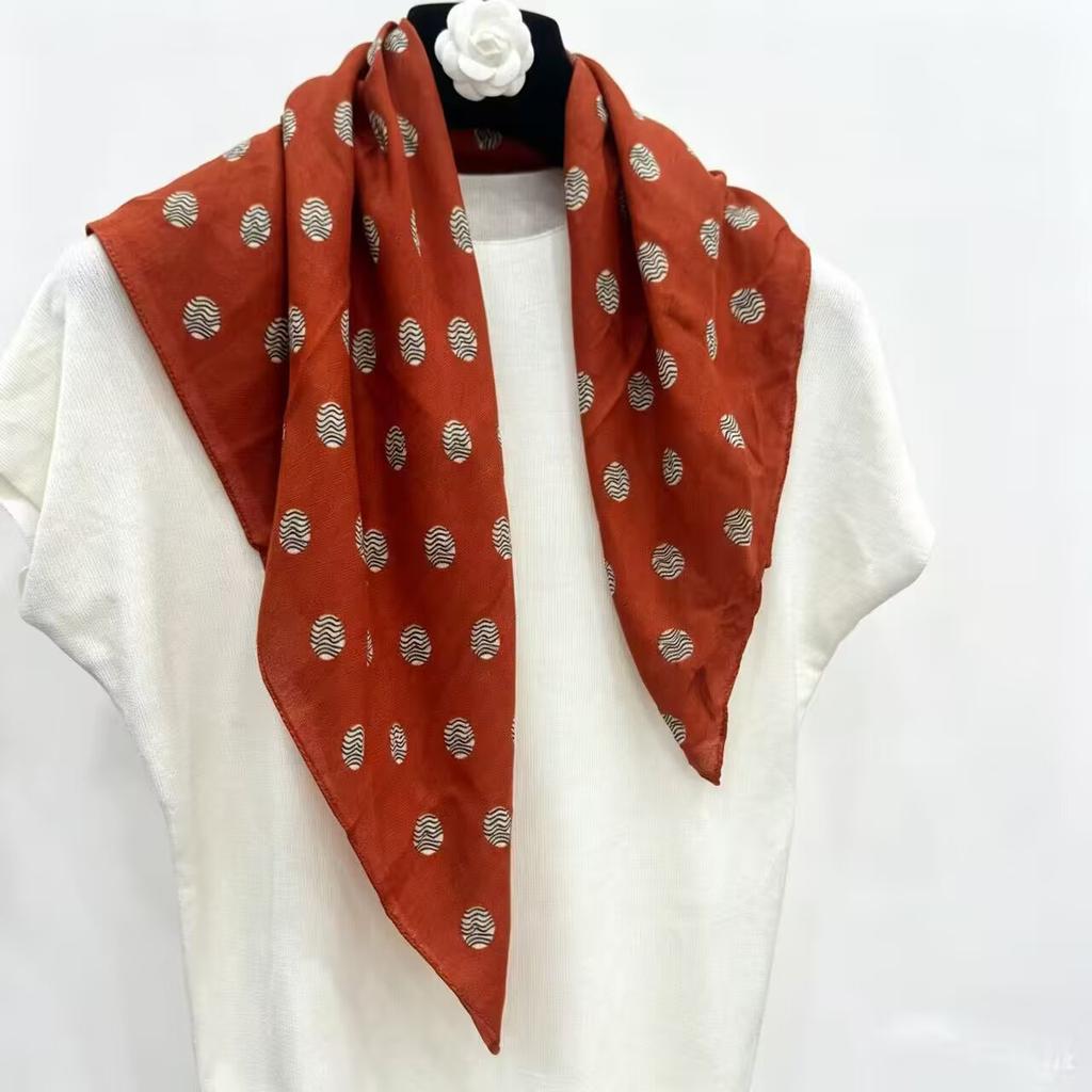 71 silk scarf scarf herringbone pattern waist neck square scarf high-end decorative scarf versatile silk scarf new multi-color