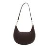 Simple Solid Color Dumpling Shaped Women Casual Shoulder Bag For Daily