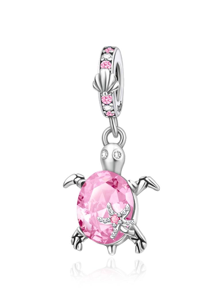 New Copper 12 Colors Sea Turtle Series Pendant Fine Jewelry Charm Fit Genuine Original Diy Bracelet Accessories Women Jewelry