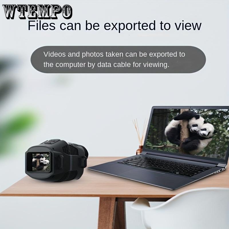 Night Vision Monocular- All-Black Stealth Vision For Outdoor Adventures- HD Photography& Video, Digital Zoom, Rechargeable