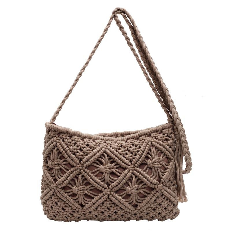 Bohemian Woven Bag Literary Sense Casual Versatile Niche Design Messenger Women's Bag