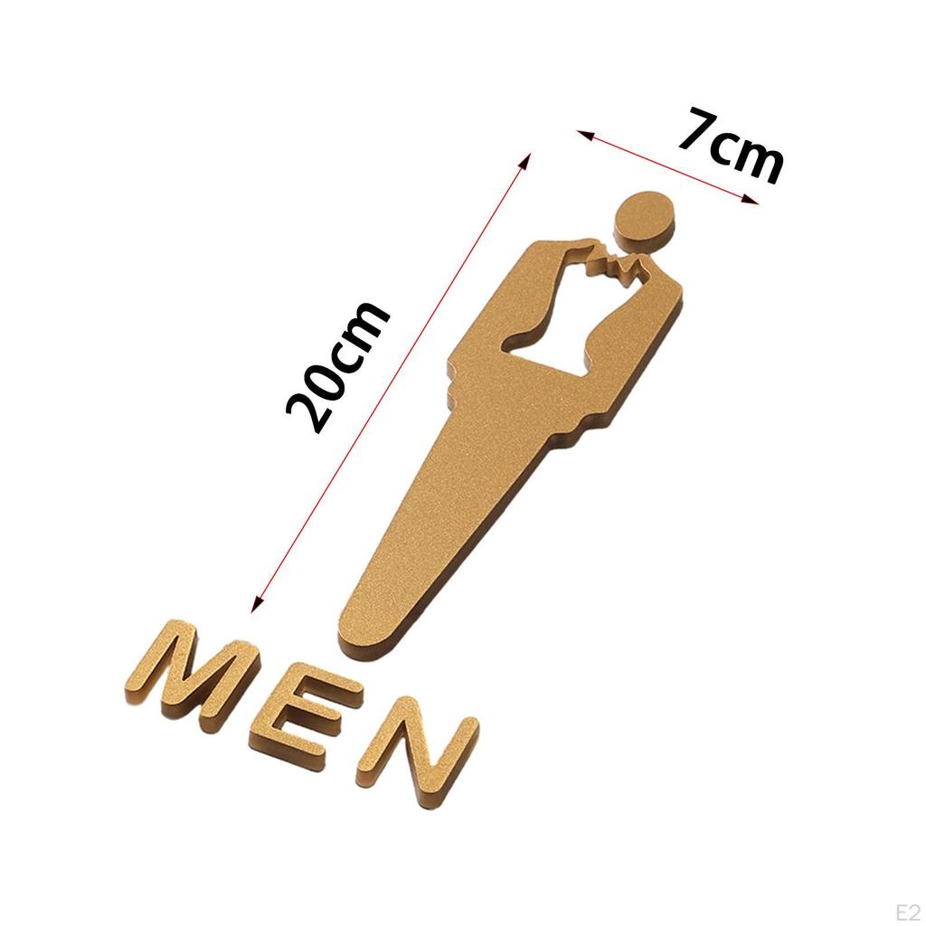 Badezimmerschild, WC-Türdekor, Selbst, Moderne Toilettendekorationsplakette