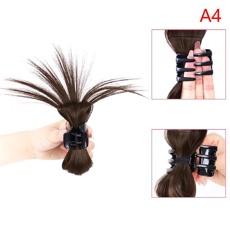 

Синтетический парик Прямой пучок с зажимом Прическа пучок Голова петушиное перо Бадминтонный волан Парик для девушки женщины Шиньоны