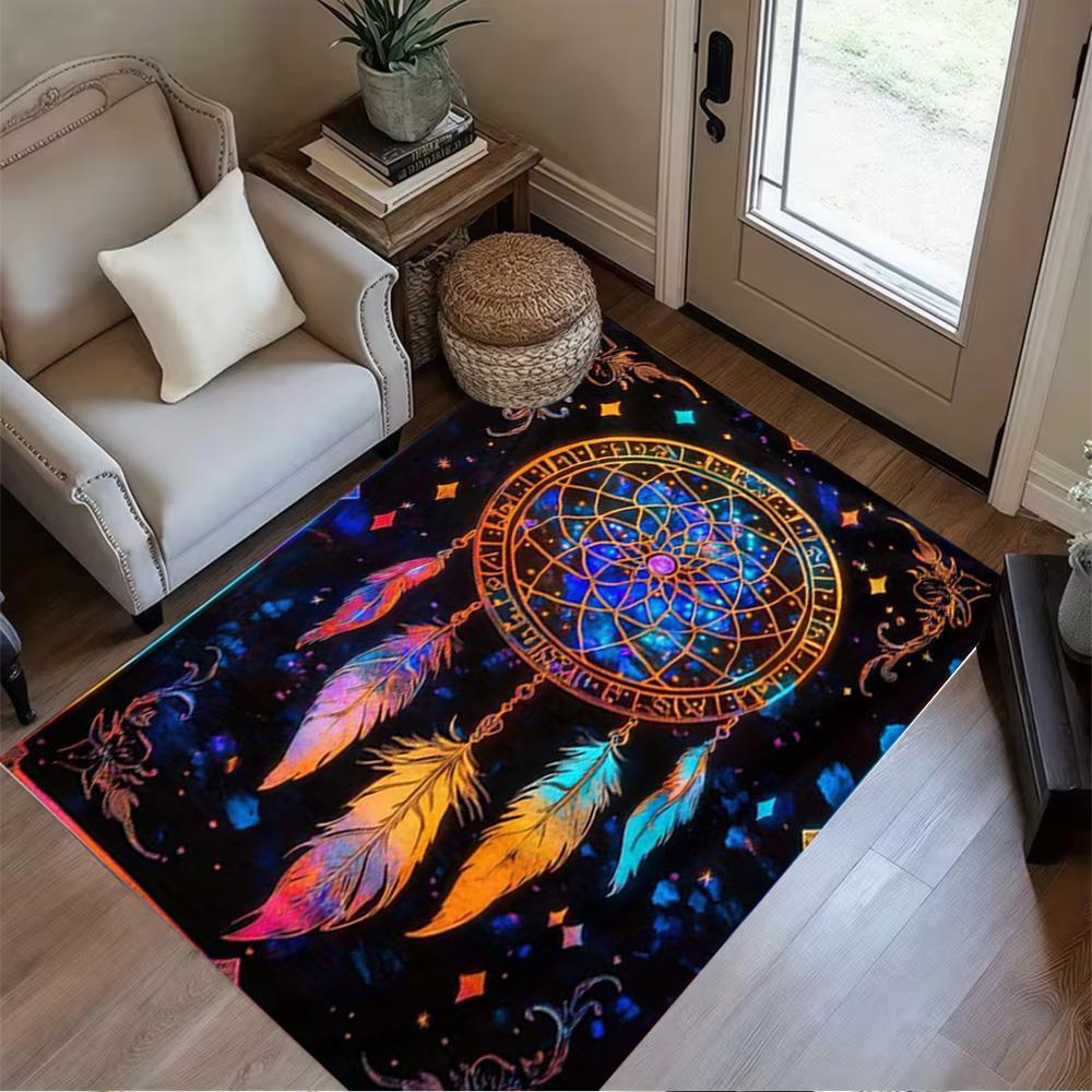 Galaxy Dreamcatcher Rug Home Carpet Non Slip Office Decor Gift Living Room Bedroom
