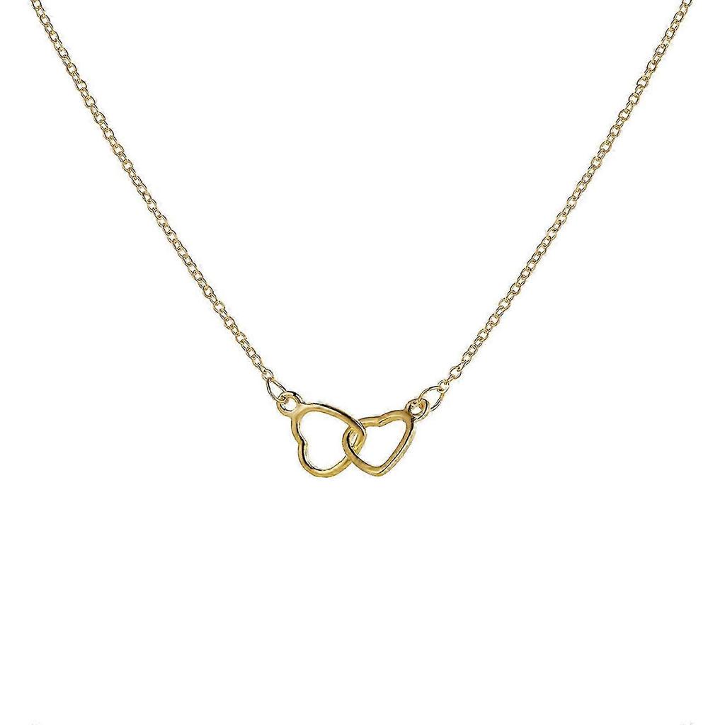 2025 Women's Necklaces Pendants Heart Double Ring Birthday Mom Wife Mother's Day Valentine's Day Necklace Gifts