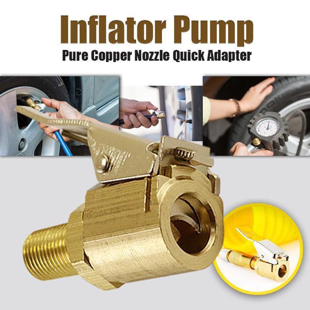 4Pcs Air Chuck for Tire Auto Pump Thread Nozzle Adapter 8mm Tire Valve Auto Pump Quick Conversion