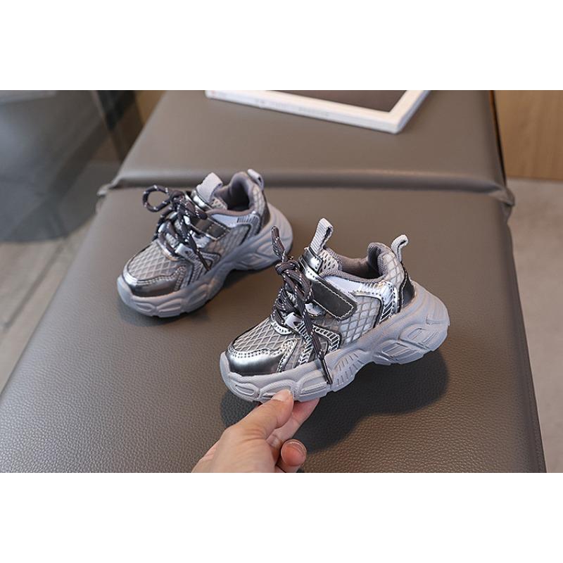 Kids shoes summer new children's sports shoes boys' single mesh breathable baby shoes fashionable trendy girls' dad shoes