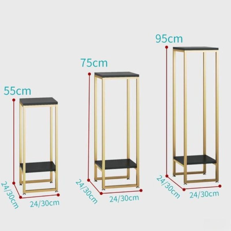 Nordic Flower Stand Iron Display Shelf Luxury Simple Modern Living Room Indoor Plant Rack Stand Storage Shelf