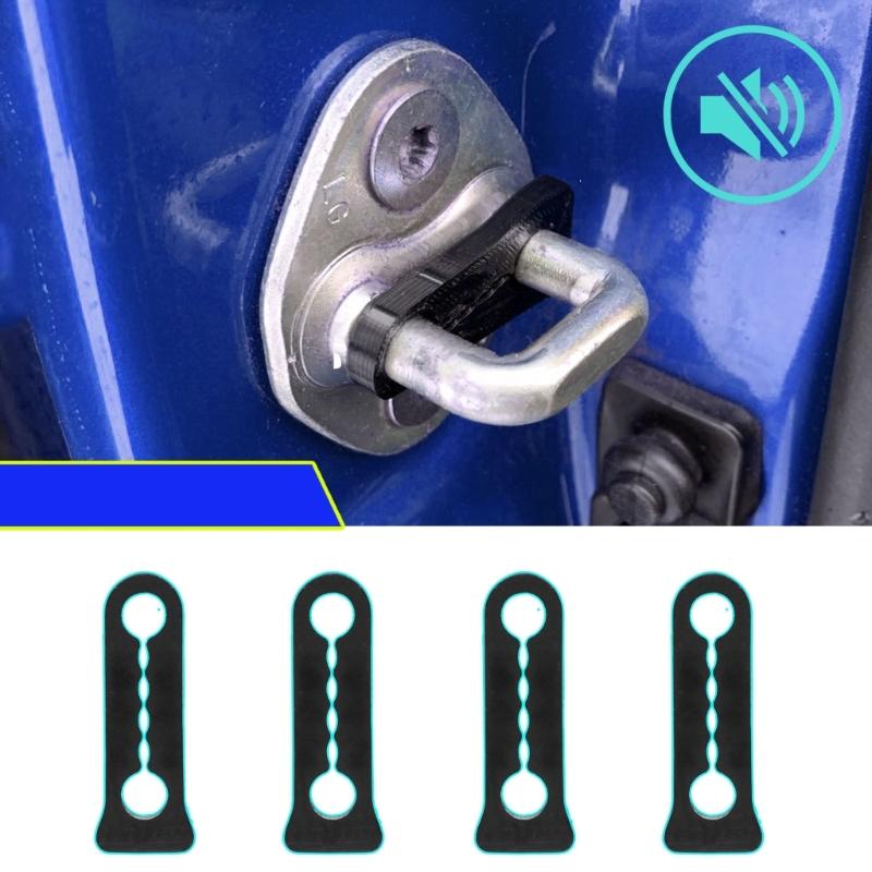 4Pc Quiet Noise Deaf Soundproofing Seal Car Door Lock Sound Deadener Damper Buffer Soundproof Deaf Seal Buffer for Acura