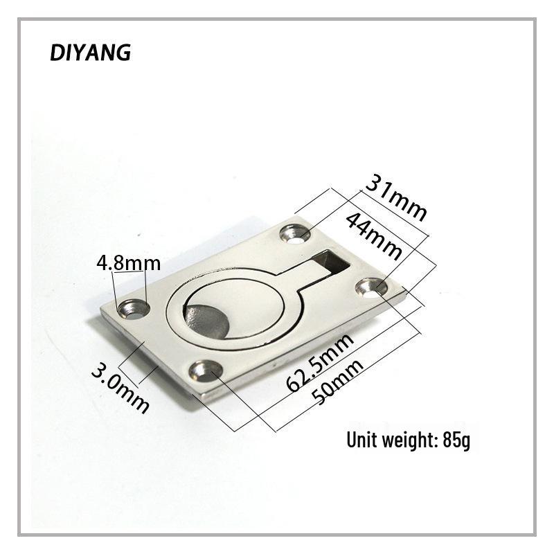 316 Stainless Steel Pull Ring Handle for RV, Yacht, and Boat Decks