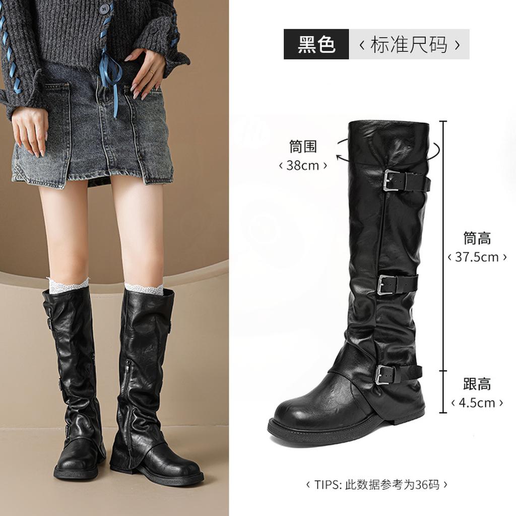 Augustine Brown Boots New Autumn Prairie Western Boots Vintage Pile Martin Knight Boots