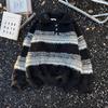 Unisex Striped Polo Collar Sweater - Trendy Autumn/Winter Knitwear for Men & Women