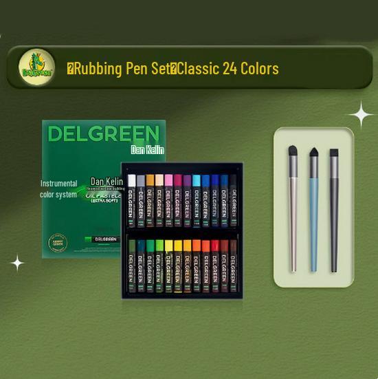Dan Ke Lin Third Gen Super Soft 36-Color Oil Pastel Set - Advanced Gray White Oil-Based Crayons