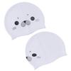 Waterproof Silicone Swimming Hat Ear Protection Cartoon Swim Cap Seal Swim Cap  For Adults