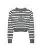 Nigaennikol Mini Butterfly Signature Stripe Knit_Gray
