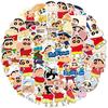 50PCS Crayon Shin-chan Stickers Set DIY Phone Luggage Skateboard Notebook Waterproof Graffiti Decals Cute Cartoon Sticker Toys