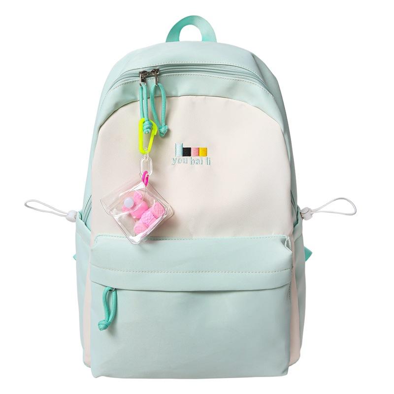 Schoolbag New Backpack, High Appearance for Middle School Students, Large Capacity, Girlish Charm, Japanese Minimalist Backpack