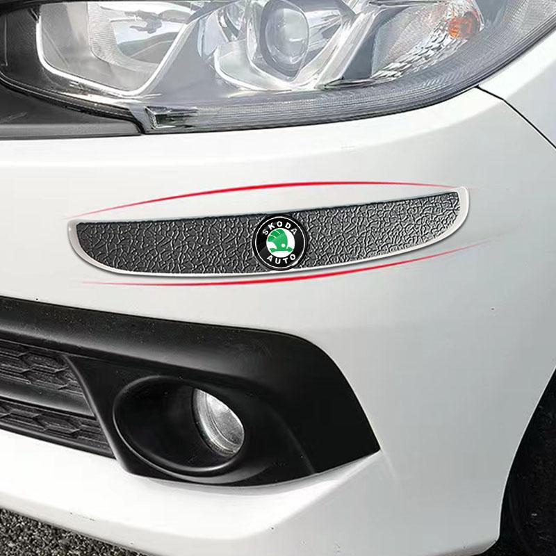 4 ks Ochranný proužek proti kolizi dveří auta Samolepka na ochranu zpětného zrcátka Pro Škoda Octavia Superb Rapid Kodiaq Karoq Fabia Kamiq Roomster Citigo