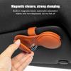Sunglass Clip For Car Visor Magnetic Car Storage Ticket Clip Card Ticket Holder Auto Interior Organize Car Visor Sunglass Holder