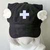 Cat Ears Beret Hat Cross Decoration Octagonal Cap Harajuku Angel Wings Hat  Lolita Fashion