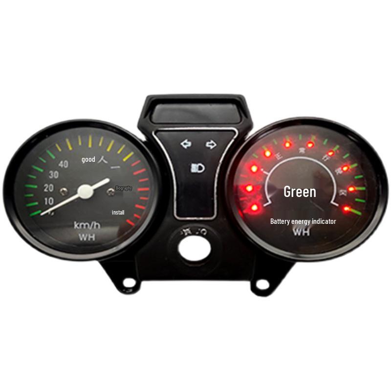 Universal Electric Tricycle LCD Dashboard: 48V/60V/72V Speedometer & Battery Meter.