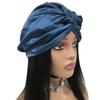 Sexy Women Turban Double Layer Hair Bonnets Silk Custom logo Turbans for Ladies