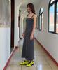 Daiaegeuneol Two Way Long Dress (Charcoal)