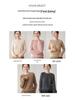 Women's Versatile Cashmere Round Neck Sweater - Thin, Simple, Loose-Fit Knitted Design for Autumn/Winter.