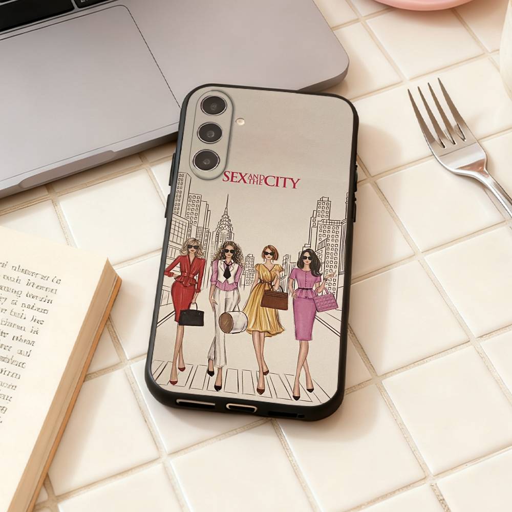 Sex And The City phone Case For Samsung Galaxy A73,A72,A71,A70,A53,A52,A51,Others Soft Black Shell