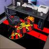 Sport Club Football Crest Printed Office Carpet Chair Cushion  Entryway Rug, Rugs for Living Room, Bedroom Christmas gifts