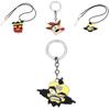 Premium Quality Crash Bandicoot Action Figure Aku Mask Dr Neo Cortex Keyring Pendant