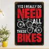 Retro Metal Wall Poster Bicycle Bar Sign Gift 8x12 Inch